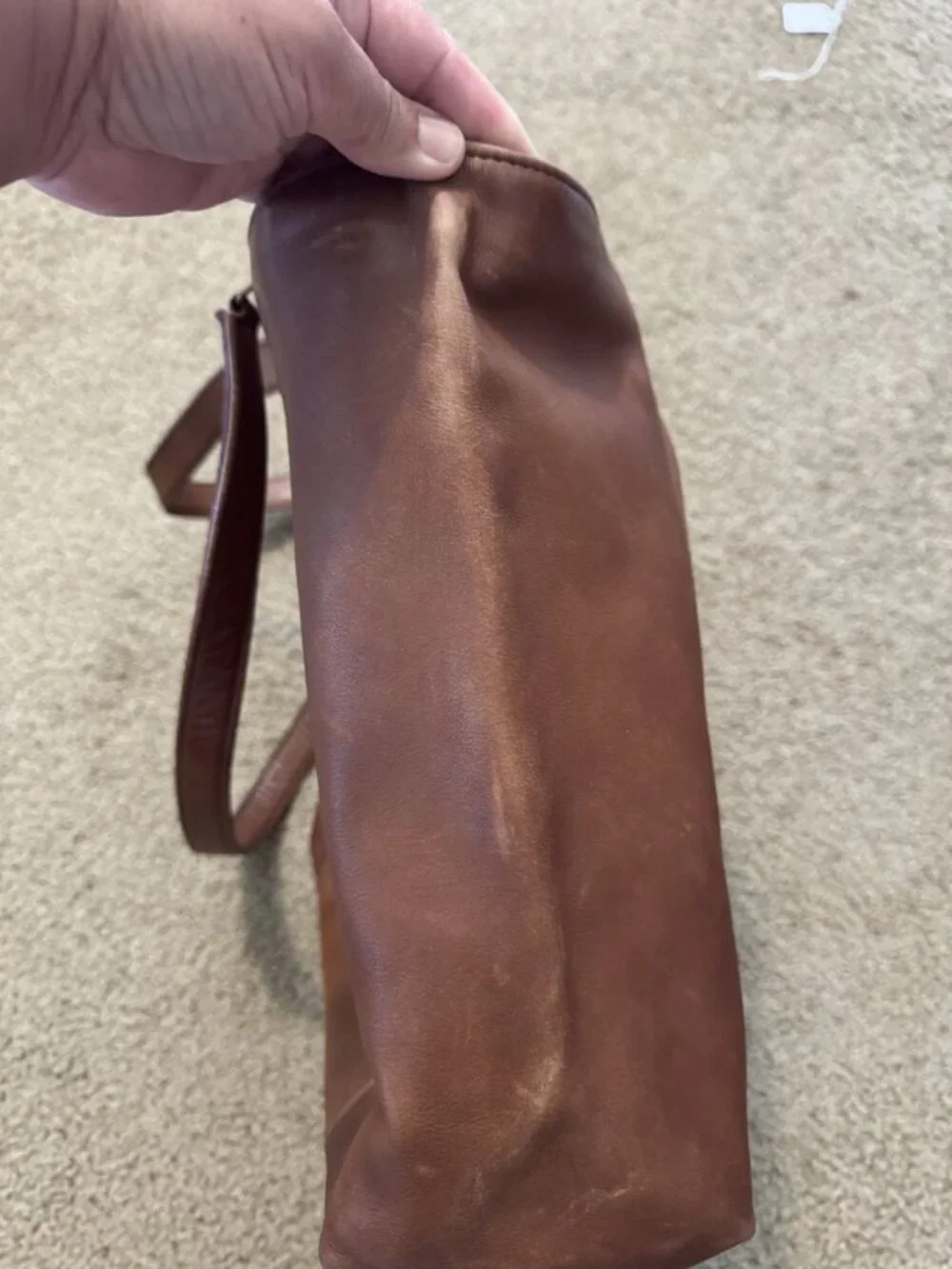 COACH VTG Late 80s Early 90s Brown Leather Tote XL Shopper Bag USA Made PROJECT